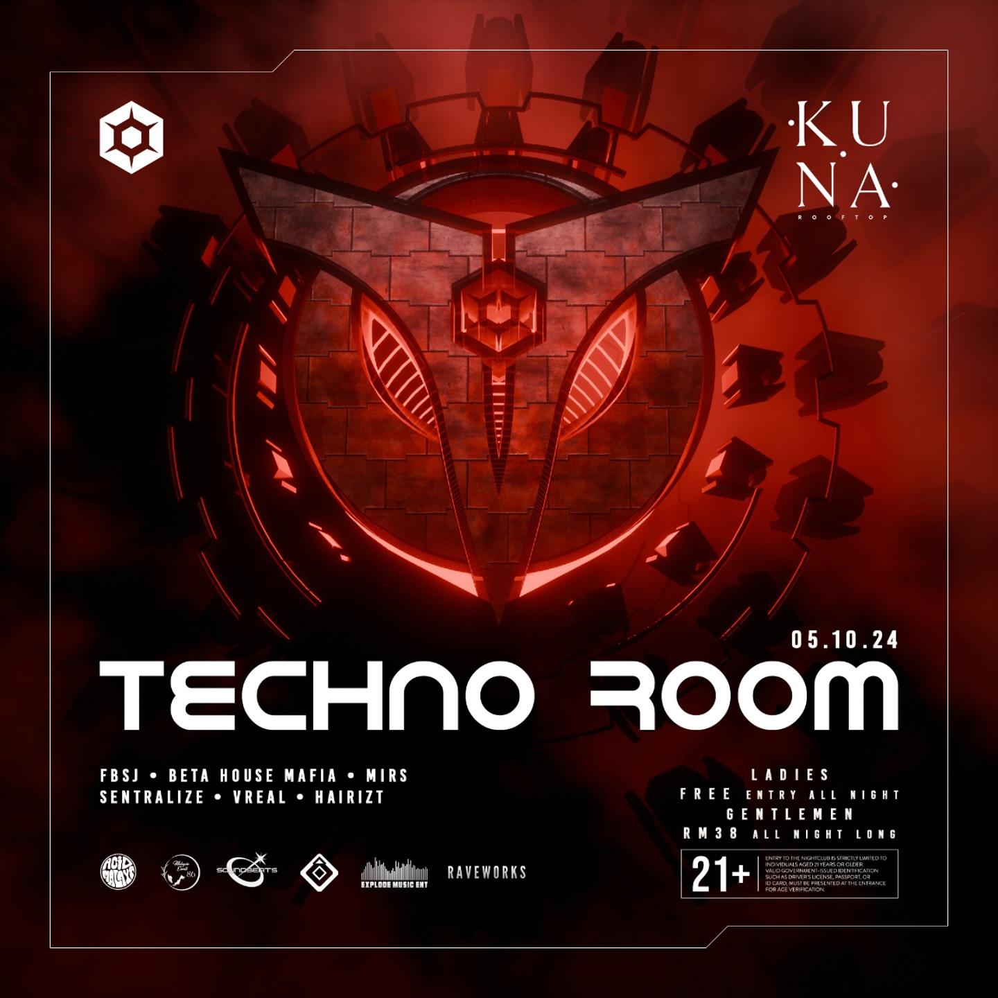 TECHNO ROOM at Kuna Rooftop KL