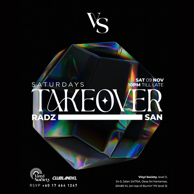 SATURDAYS TAKEOVER at Vinyl Society