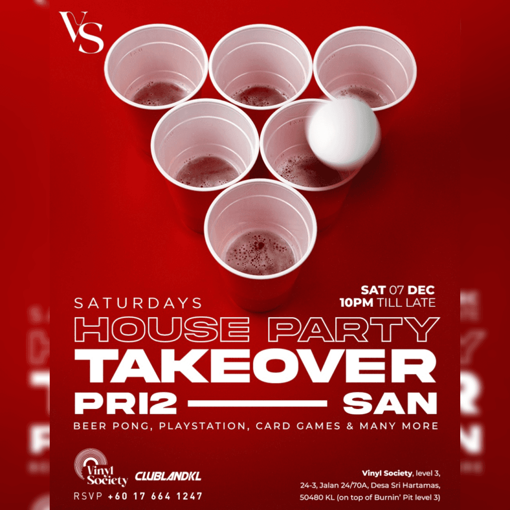 HOUSE PARTY TAKEOVER at Vinyl Society