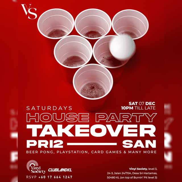 HOUSE PARTY TAKEOVER at Vinyl Society